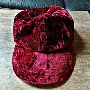 NWOT - Red Ruby Velvet Baseball Cap